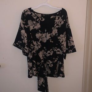 West Kei Floral Tie Blouse